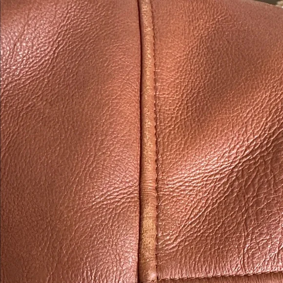 Brown Shearling Women's leather Jacket with faux fur wool - Picture 11 of 14